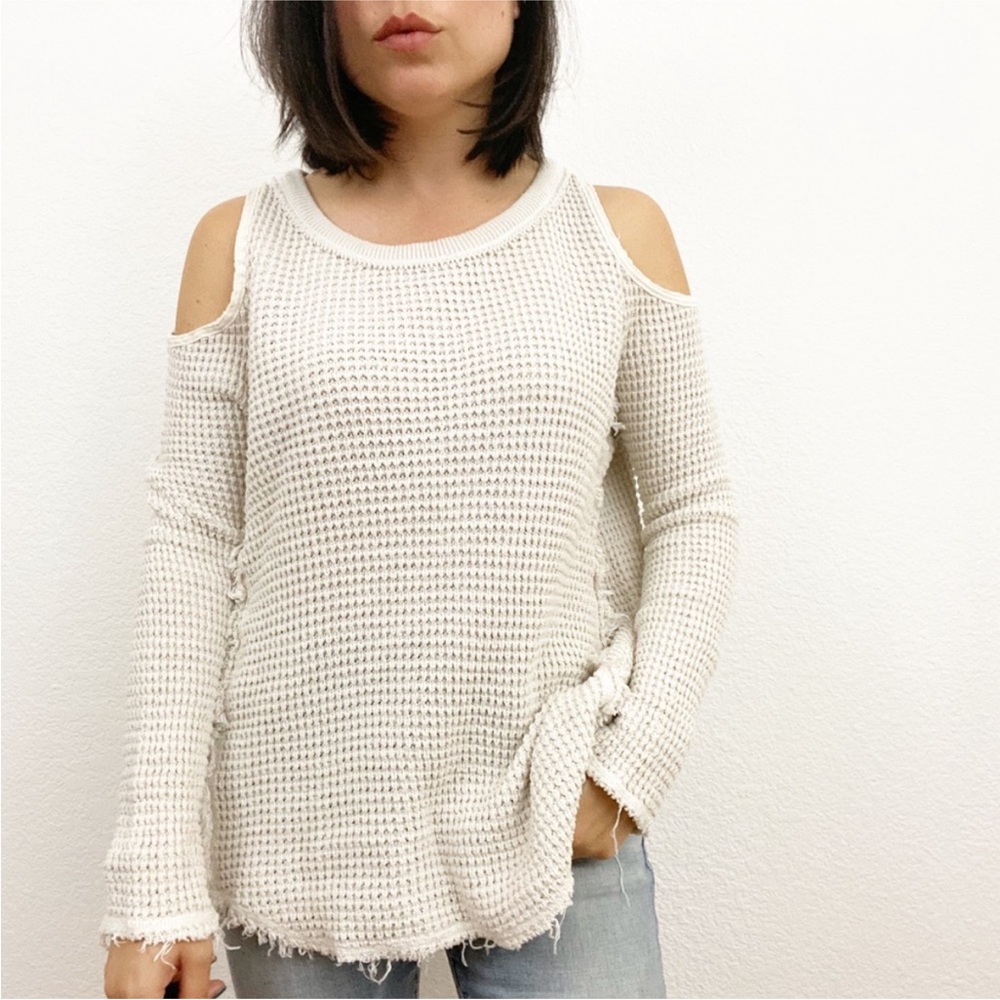 FP Sunrise Sunset Cold Shoulder Sweater size XS